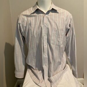 Stafford Wrinkle Free Long Sleeve Button Up Shirt